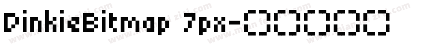 DinkieBitmap 7px字体转换
